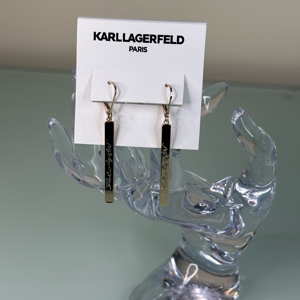 Karl Lagerfeld Gold Tone Earrings